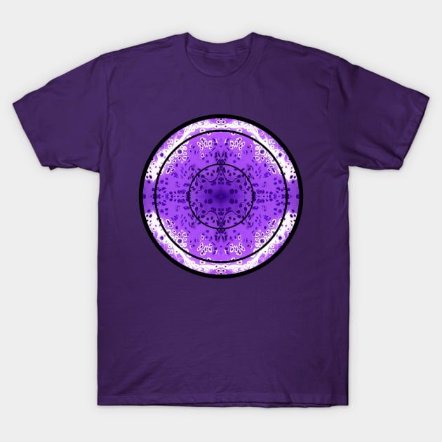 Lavender Purple Paint Pour Pattern T-Shirt by Designs_by_KC